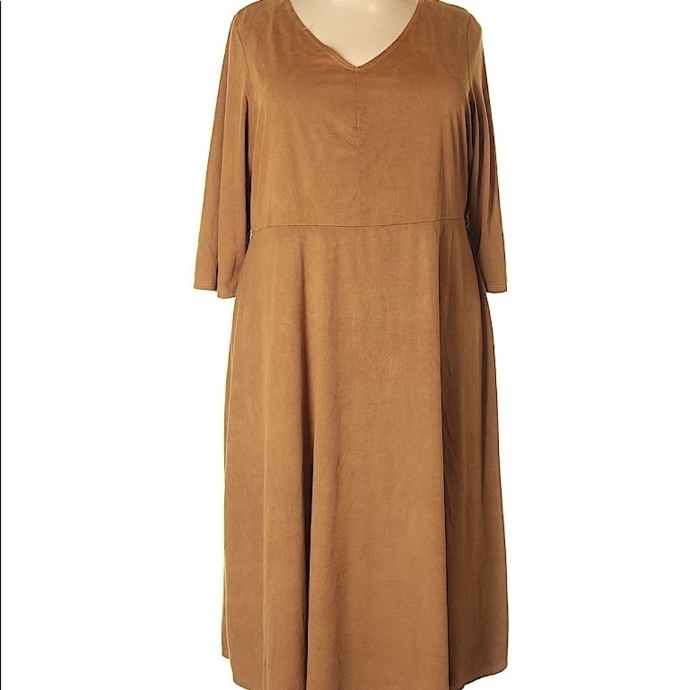 “Sueded” Jersey Dress